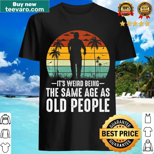 Vintage-style t-shirt with the phrase about aging humorously
