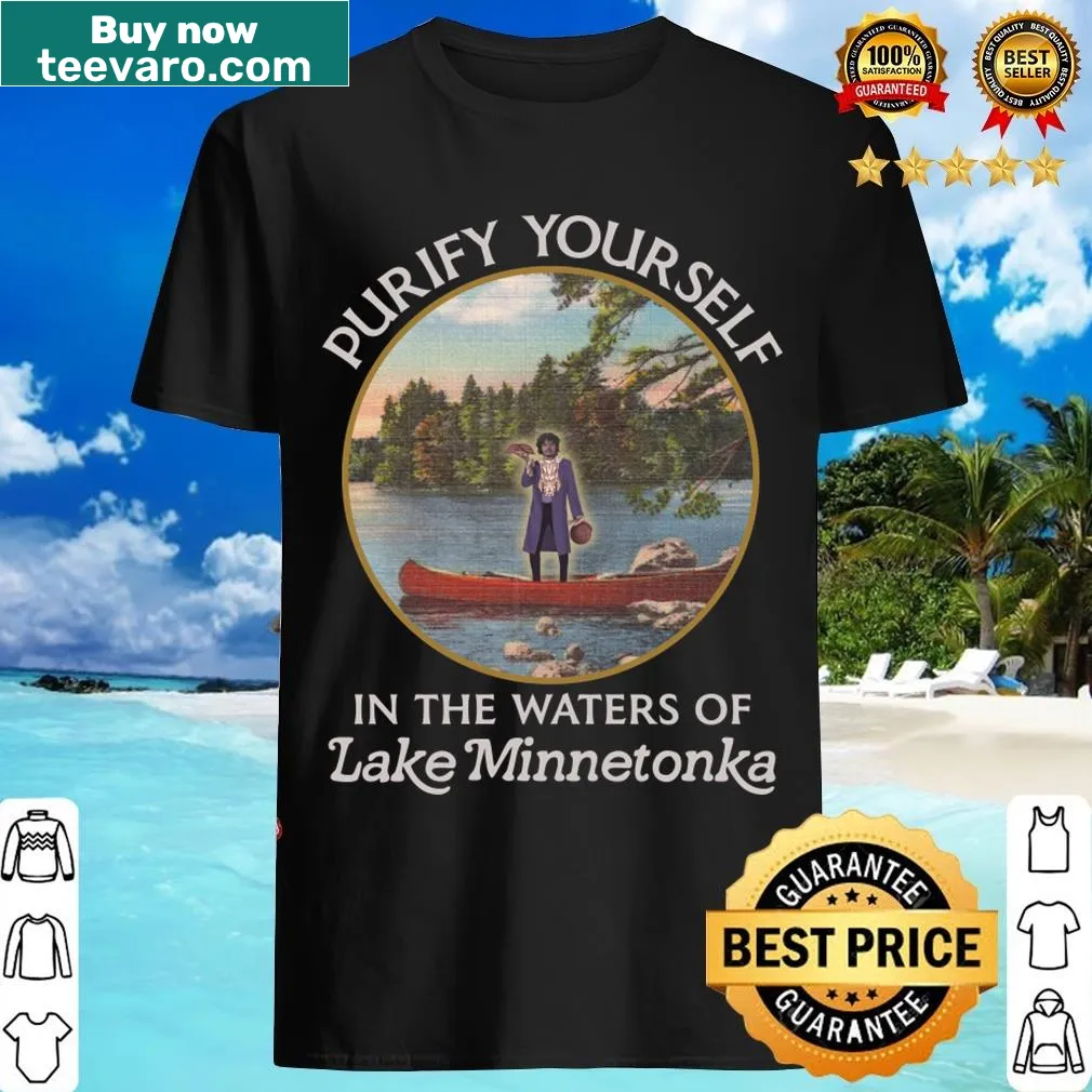 Graphic inspired by Lake Minnetonka on T-shirt — on a men's t-shirt