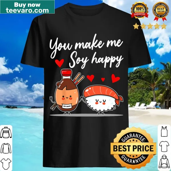 Cute anime sushi t-shirt featuring playful graphics and designs