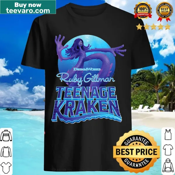 T-shirt featuring Ruby Gillman the teenage kraken in an adventure design