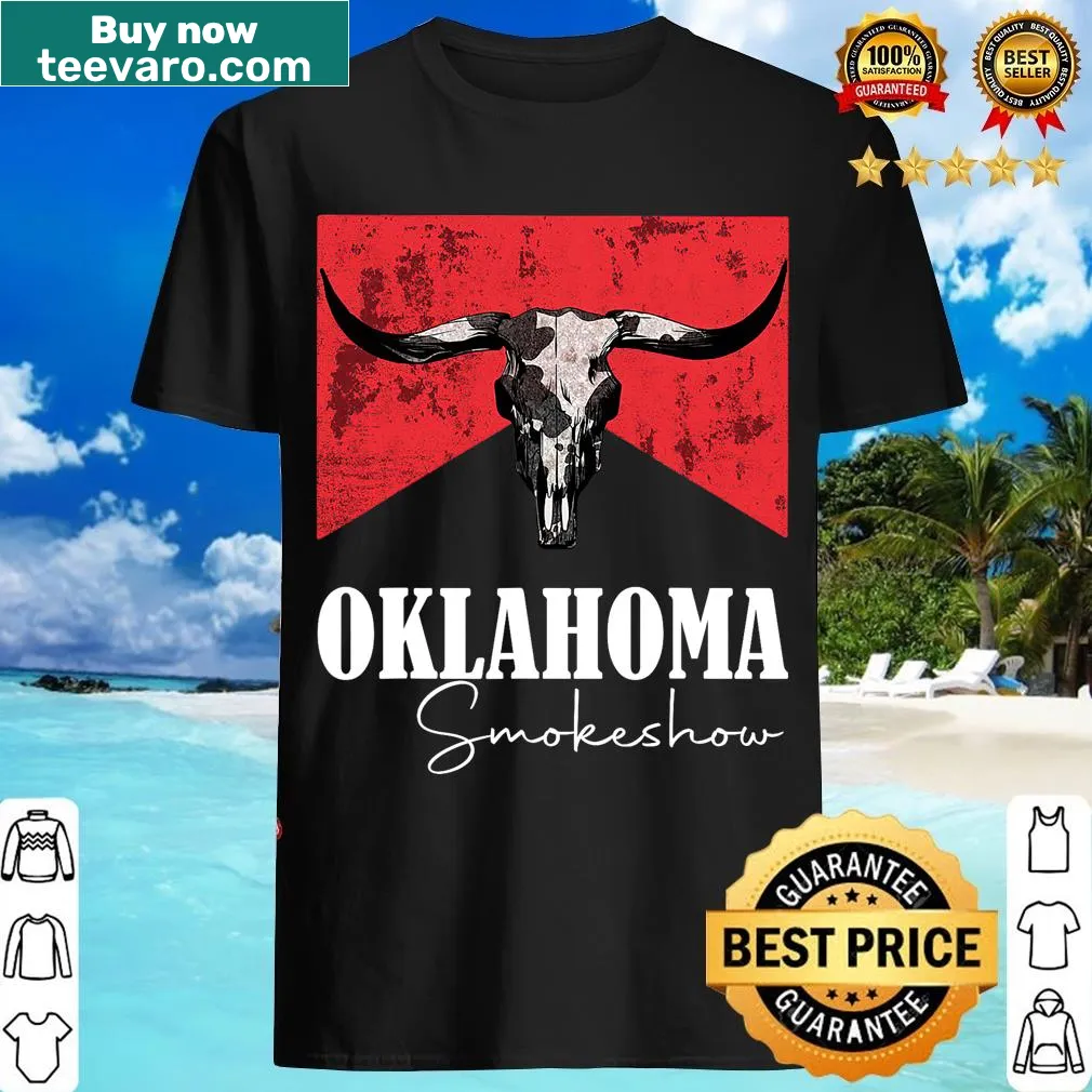 Illustrative bull skull design on a Western-themed T-shirt — on a men's t-shirt