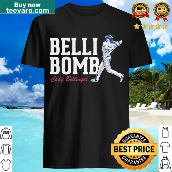 Cody Bellinger t-shirt with 'Belli Bombs' graphic