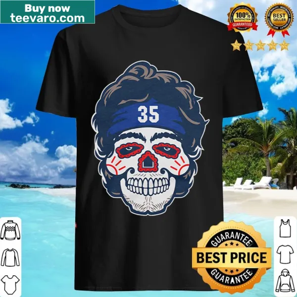 Sugar skull T-shirt inspired by Cody Bellinger
