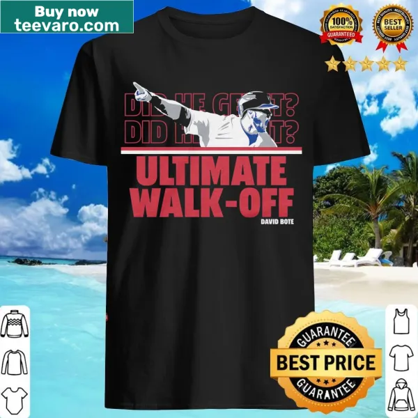 David Bote walkoff t-shirt featuring bold text