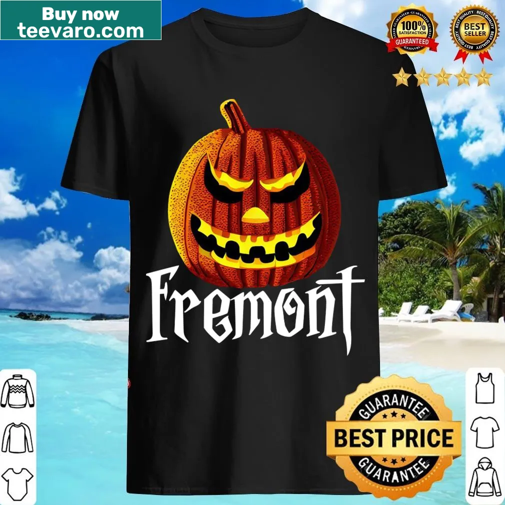 Halloween-themed T-shirt for Fremont celebrations — on a men's t-shirt