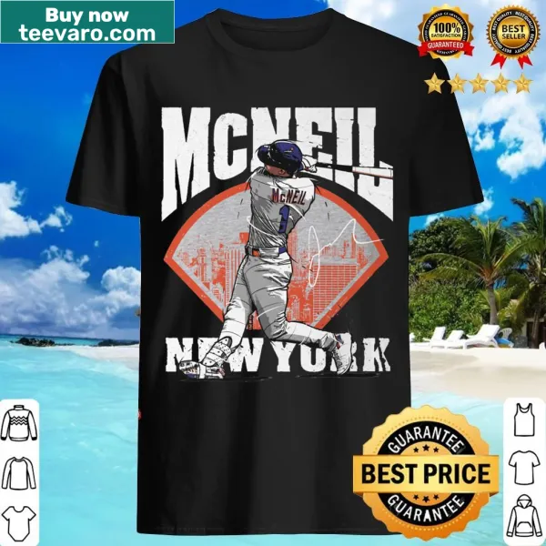 Typography design featuring Jeff Mcneil's name and number for baseball fans.