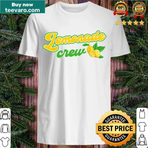 Cheerful 'Lemonade Crew' graphic on a summer-themed T-shirt