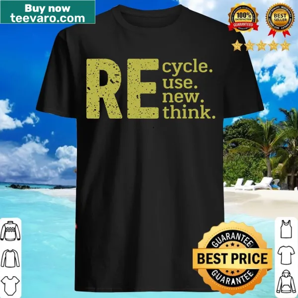 Environmental activism T-shirt with recycling message