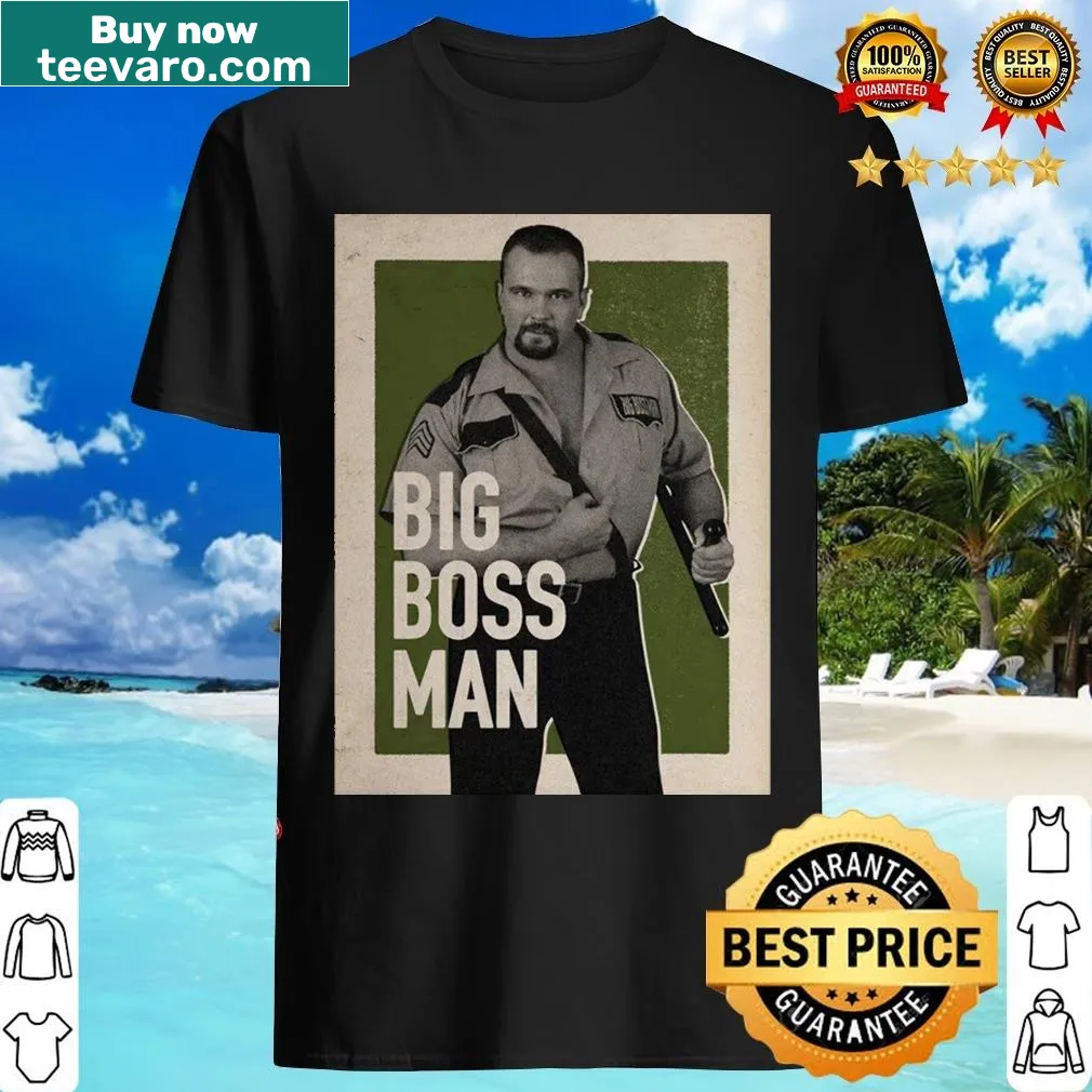 Vintage Big Boss Man t-shirt with classic graphic — on a men's t-shirt