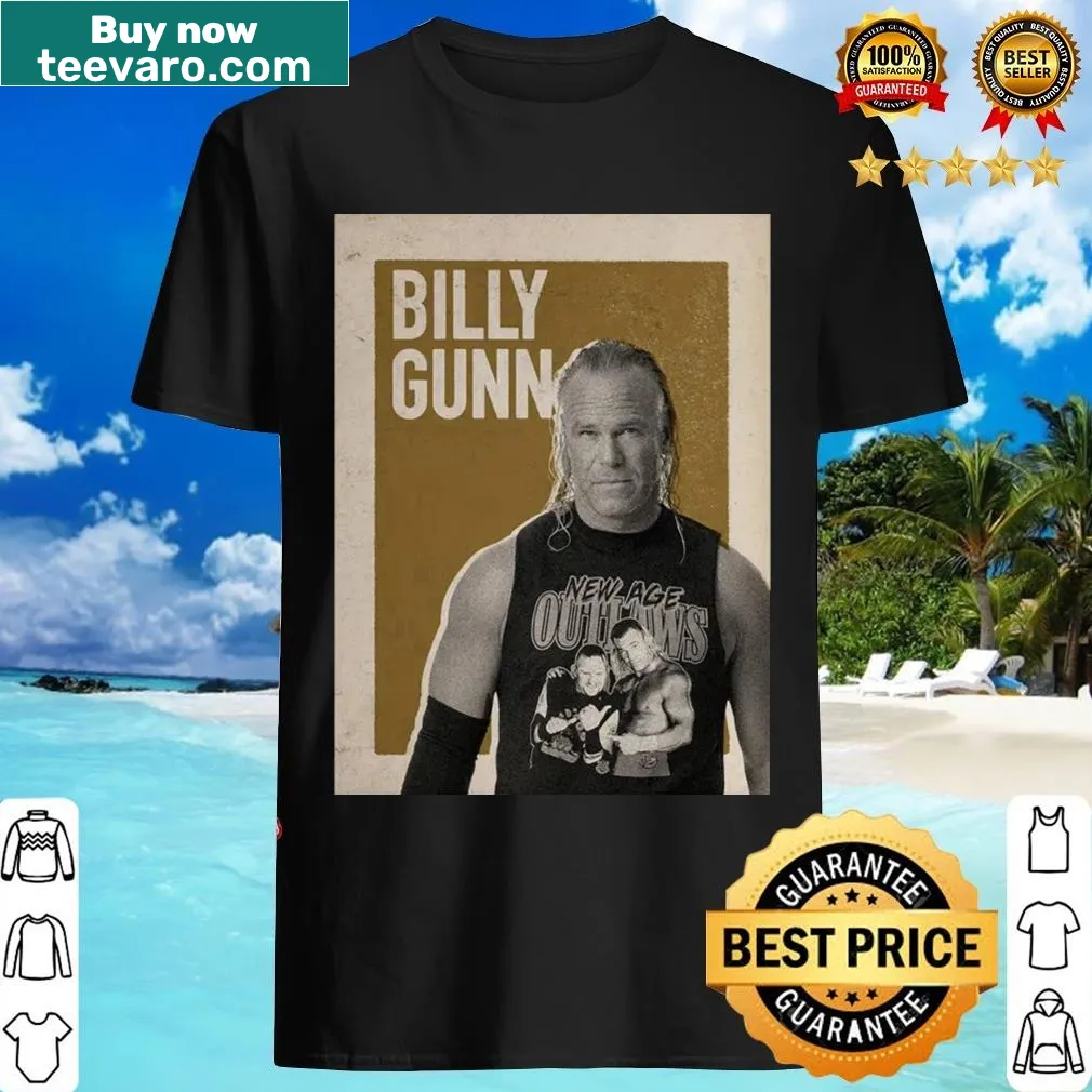 Vintage Billy Gunn t-shirt with iconic design — on a men's t-shirt