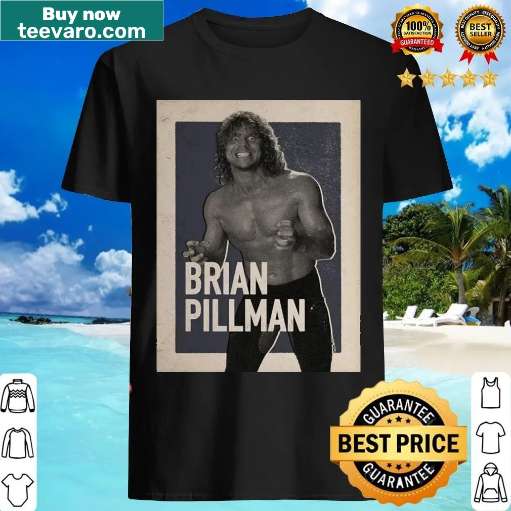 Vintage Brian Pillman t-shirt with classic design — on a men's t-shirt