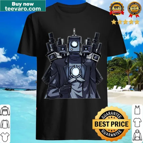 T-shirt featuring Skibidi Toilet meme graphics for boys