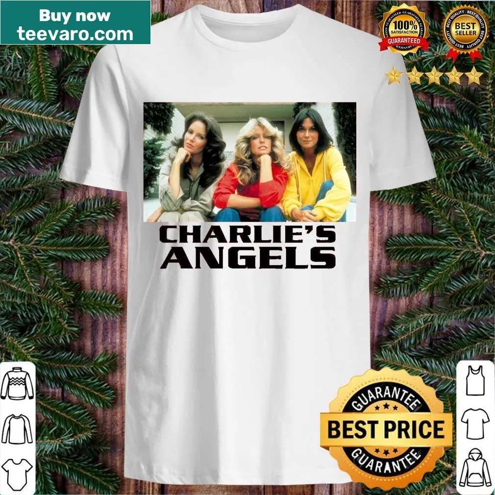 Charlie's Angels t-shirt celebrating the iconic trio — on a men's t-shirt