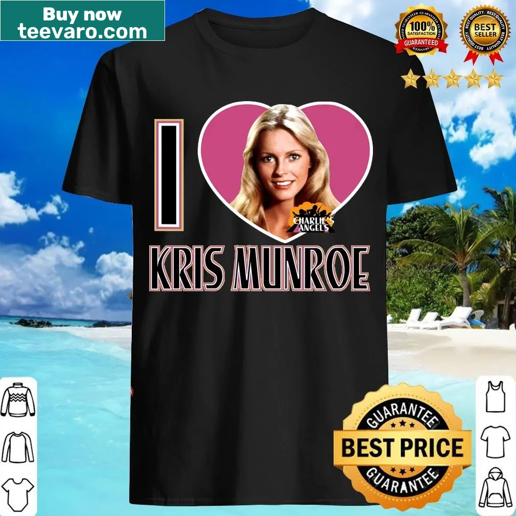 Retro Charlie's Angels t-shirt dedicated to Kris Munroe — on a men's t-shirt