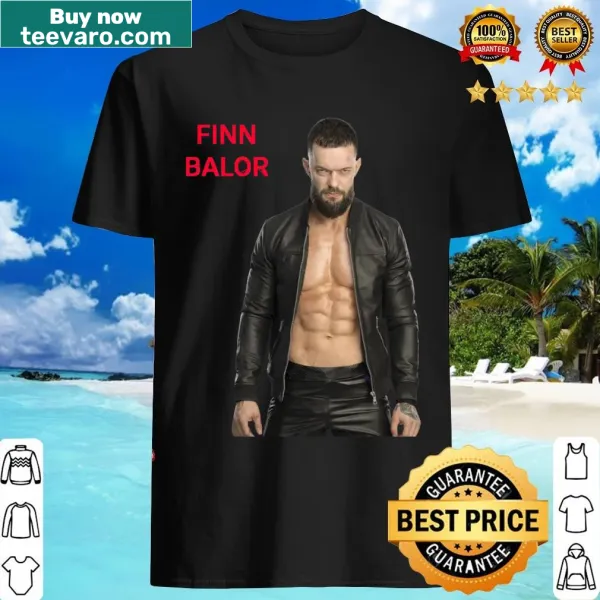 Minimalist t-shirt featuring Finn Balor's name prominently