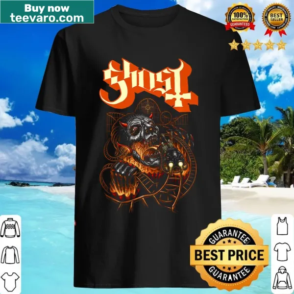 T-shirt featuring a playful ghost graphic