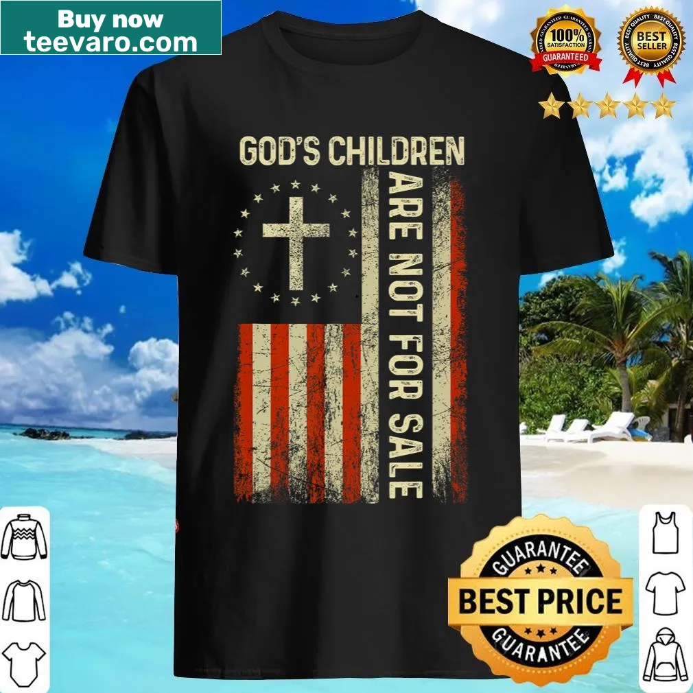 T-shirt with a quote about faith and the USA flag design — on a men's t-shirt