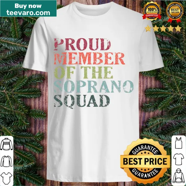 Bold text graphic tee for Soprano Squad members