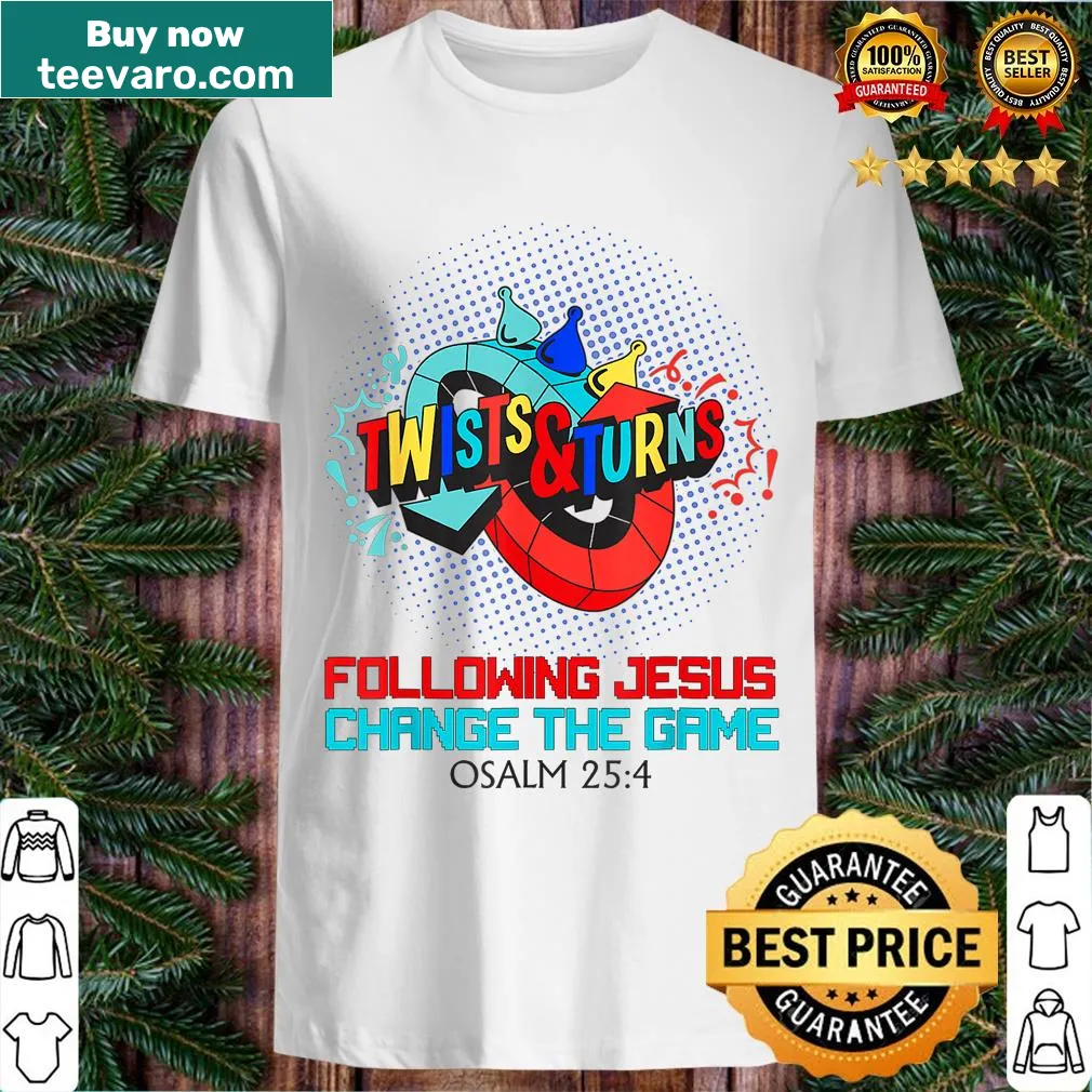 Inspirational faith T-shirt with Follow Jesus message — on a men's t-shirt