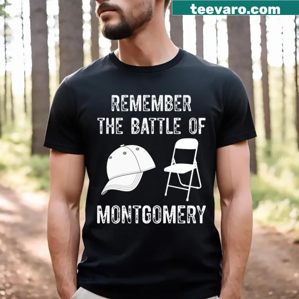 T-shirt with text honoring the Battle of Montgomery