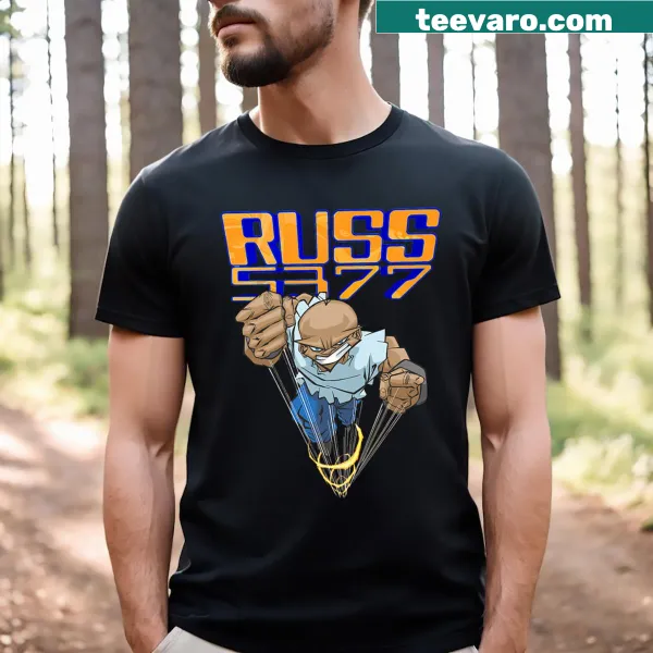 Russ 5377 T-shirt with bold artist name design
