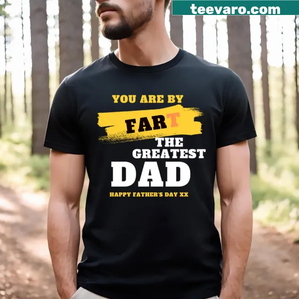 T-shirt with the phrase 'The Greatest Dad' in bold letters