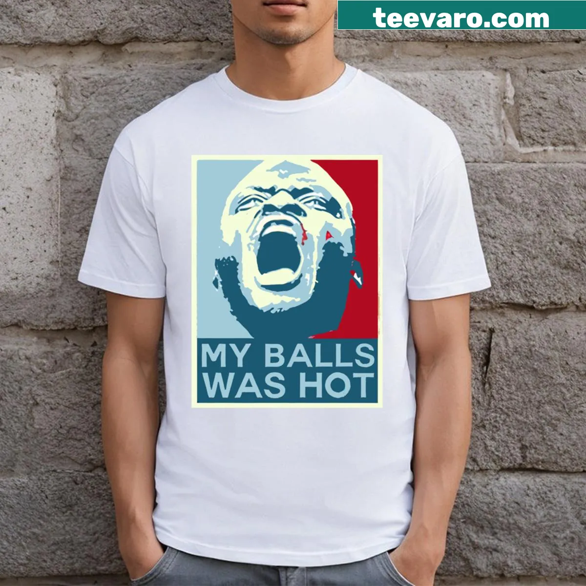 Vintage-style t-shirt honoring Derrick Lewis — on a men's t-shirt