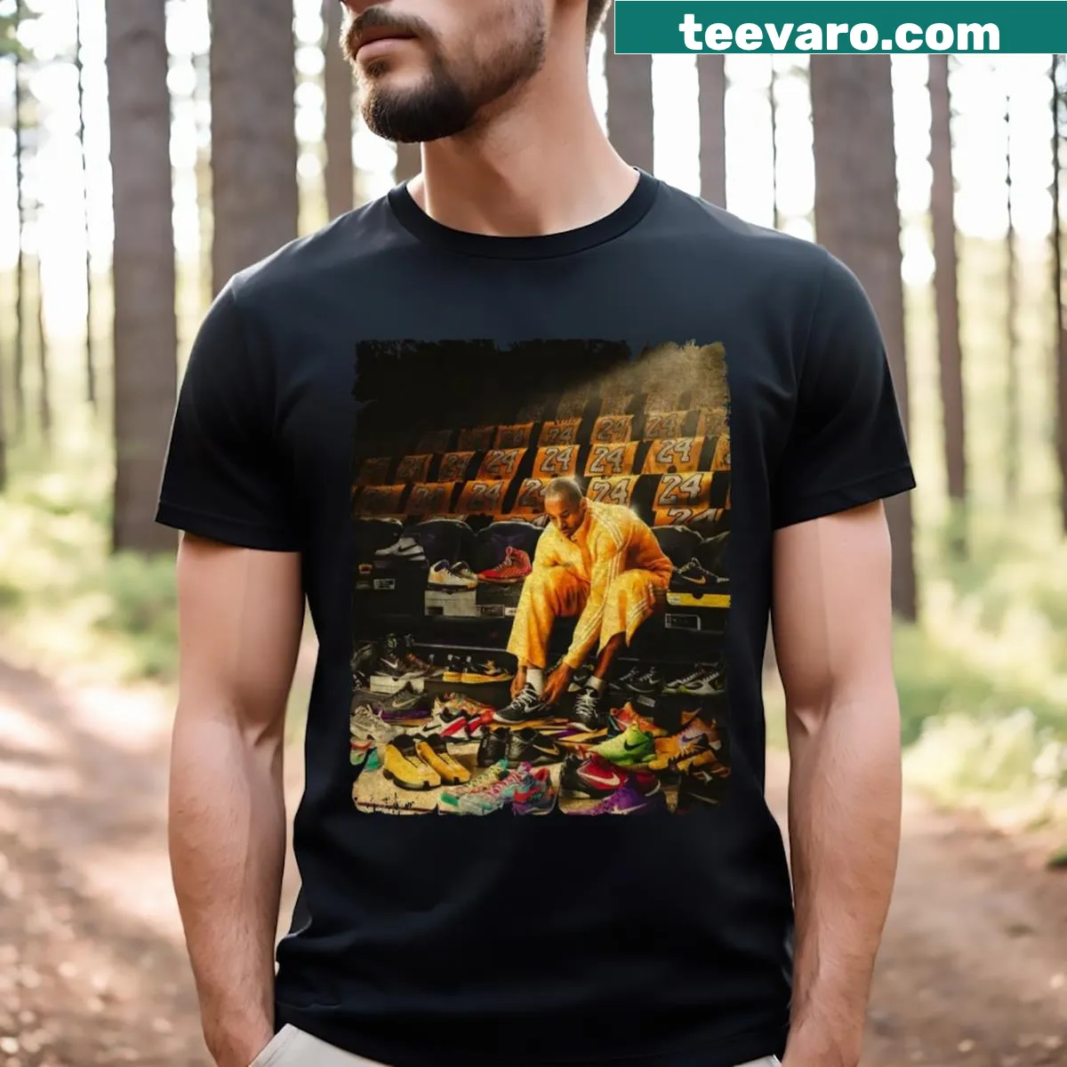 T-shirt honoring a legend's professional career journey — on a men's t-shirt