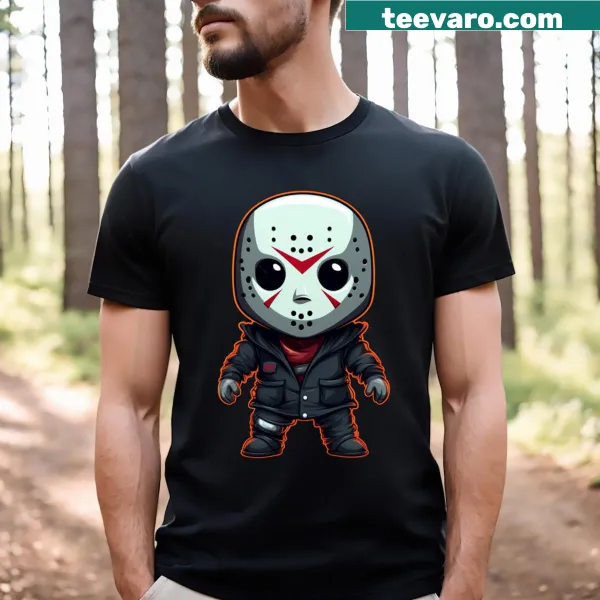 Cute cartoon-style Jason Voorhees T-shirt