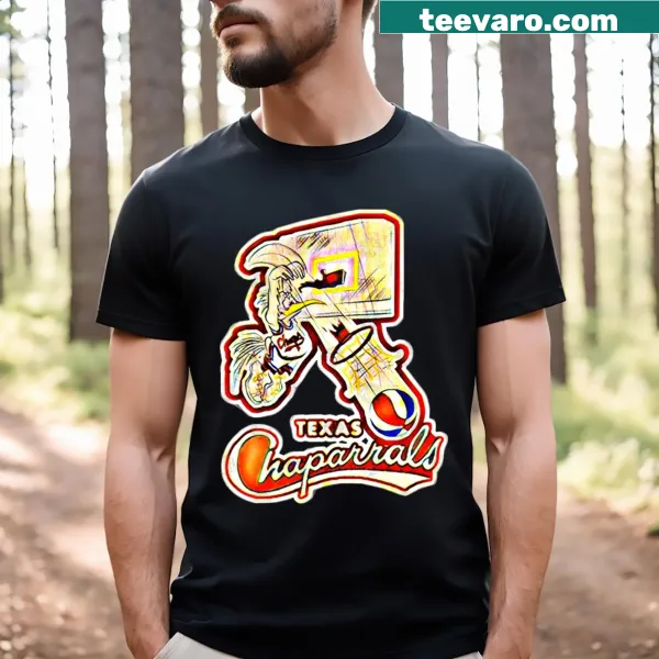 Vintage-style Dallas Chaparrals basketball graphic