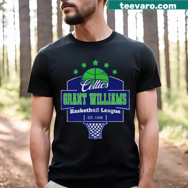 T-shirt featuring Grant Williams in action as a basketball player