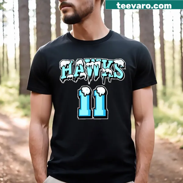 Illustration of Trae Young on a T-shirt