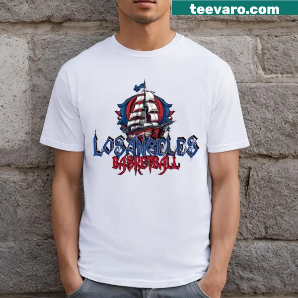 Halloween themed basketball T-shirt featuring spooky graphics