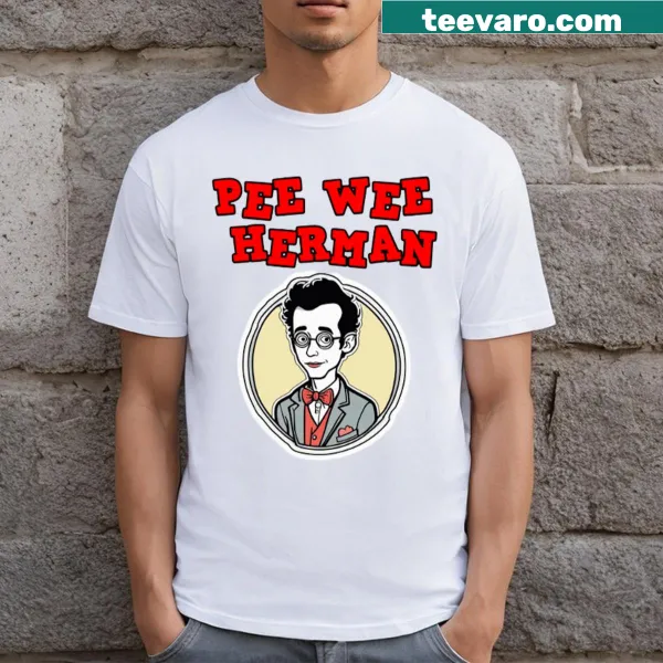 Pee Wee Herman T-shirt with a playful graphic of the character
