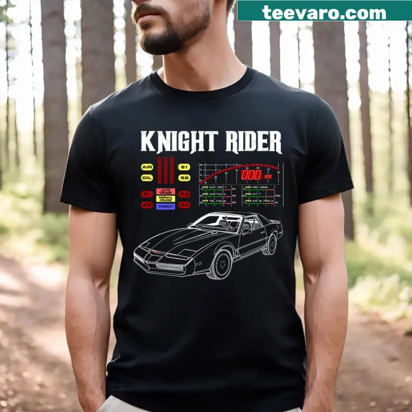 Vintage Knight Rider t-shirt with iconic graphics