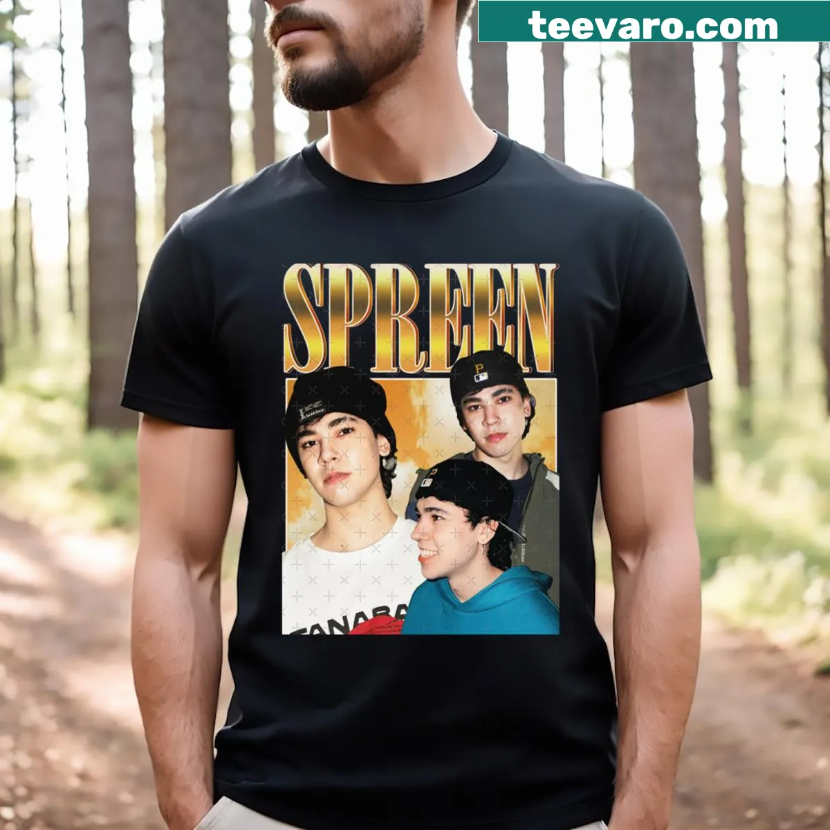 Vintage retro-themed T-shirt celebrating streaming and entertainment. — on a men's t-shirt