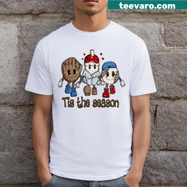 Cute funny holiday t-shirt with playful text design