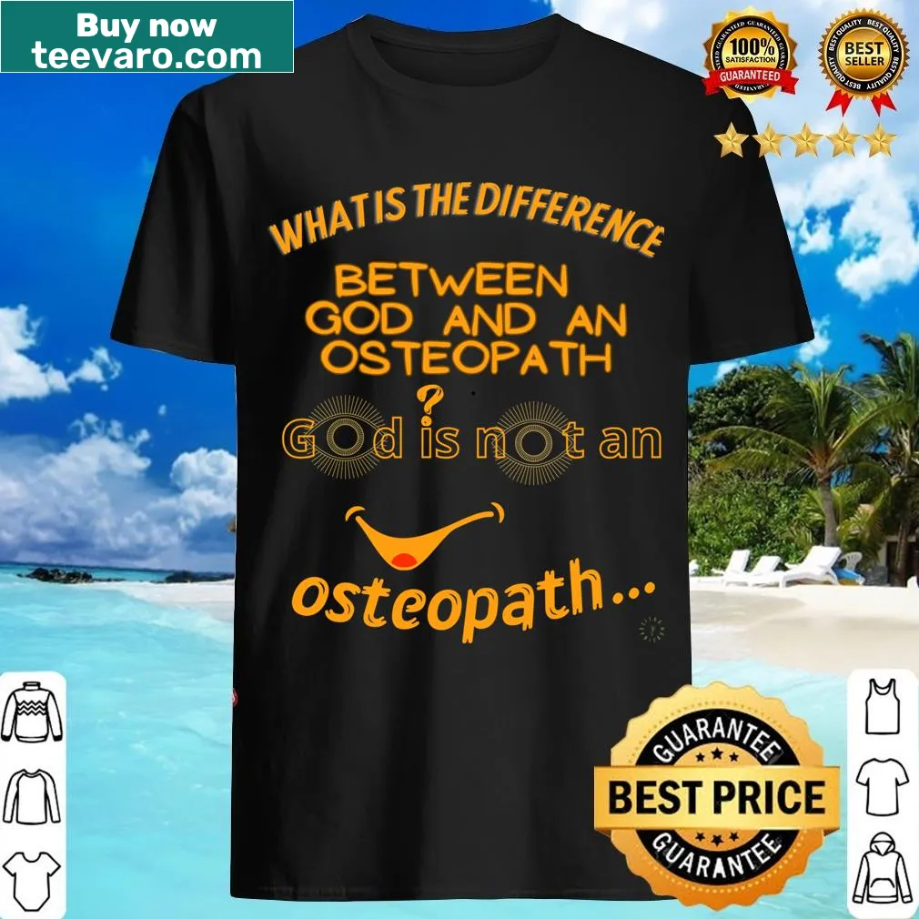 Witty osteopath graphic t-shirt with humorous phrases — on a men's t-shirt