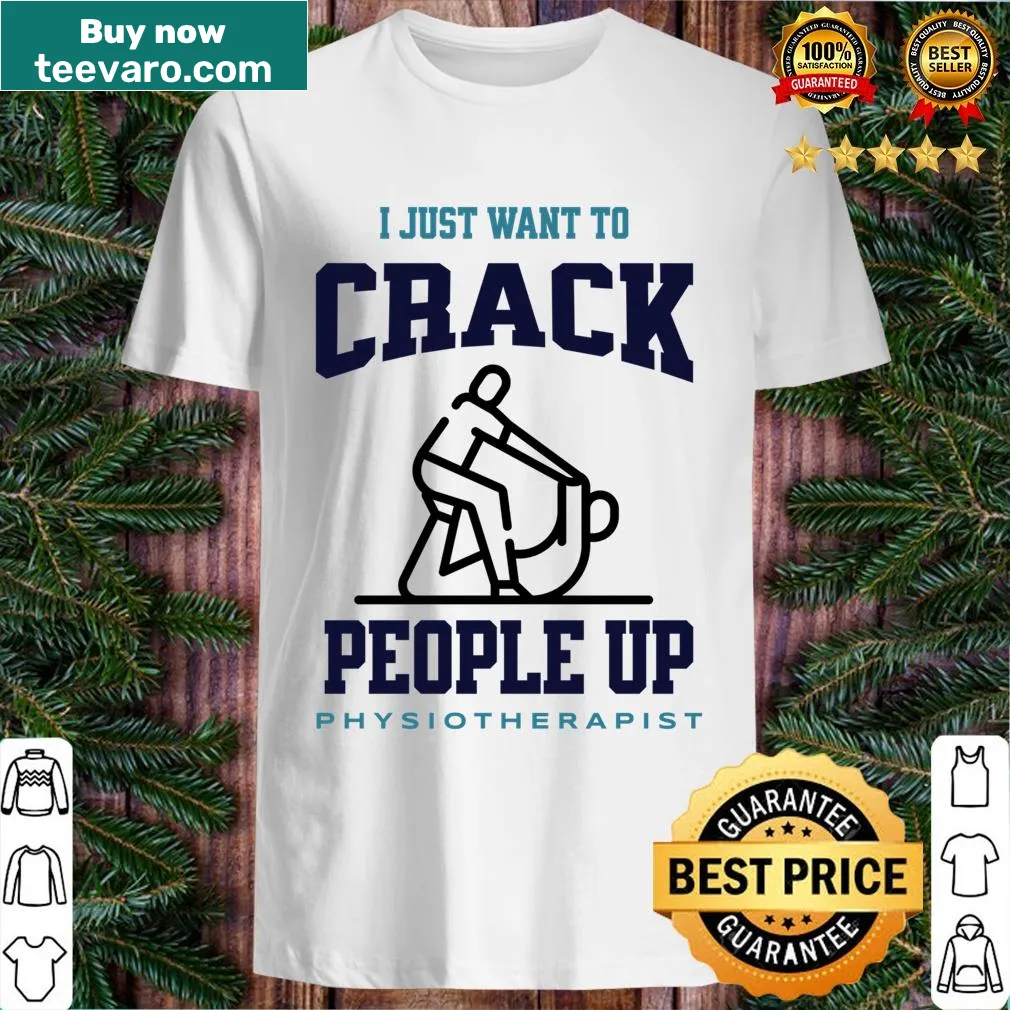 Humorous physiotherapist graphic t-shirt with a fun phrase — on a men's t-shirt