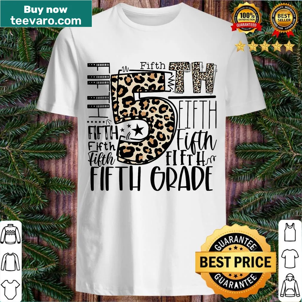 Typography T-shirt for fifth-grade teachers celebrating teamwork — on a men's t-shirt