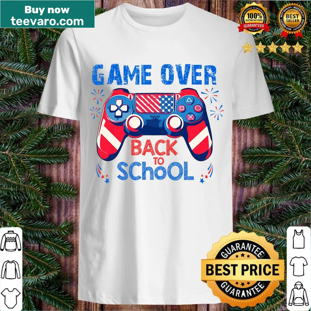 Gaming theme t-shirt for boys and girls with American graphics — on a men's t-shirt