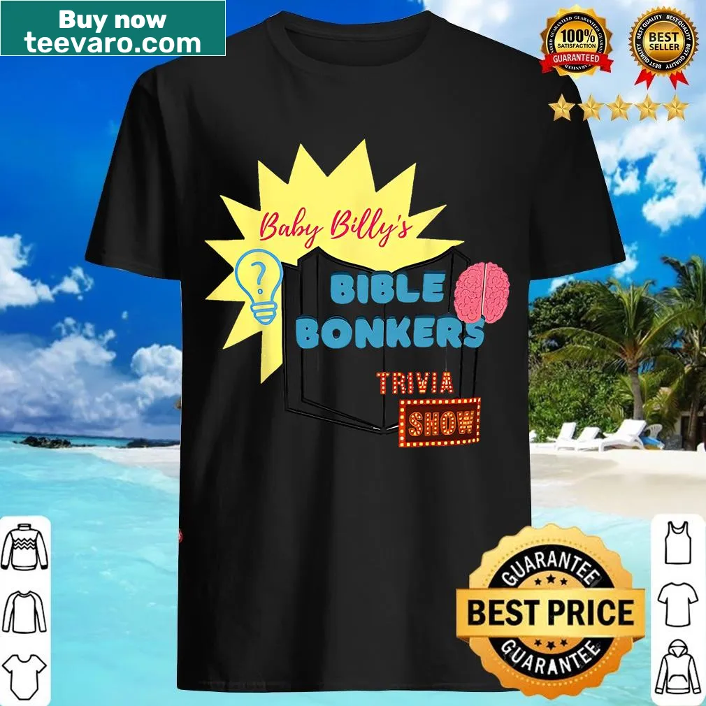 Whimsical t-shirt featuring playful religious phrase — on a men's t-shirt