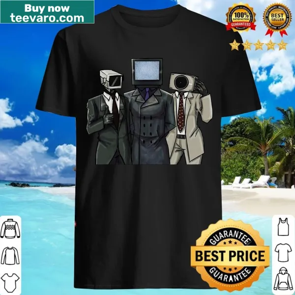 Cartoon Skibidi Toilet meme t-shirt for gamers