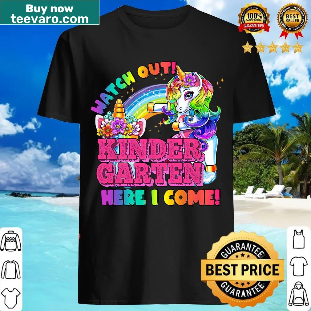 Cute back-to-school t-shirt with a unicorn and playful text — on a men's t-shirt