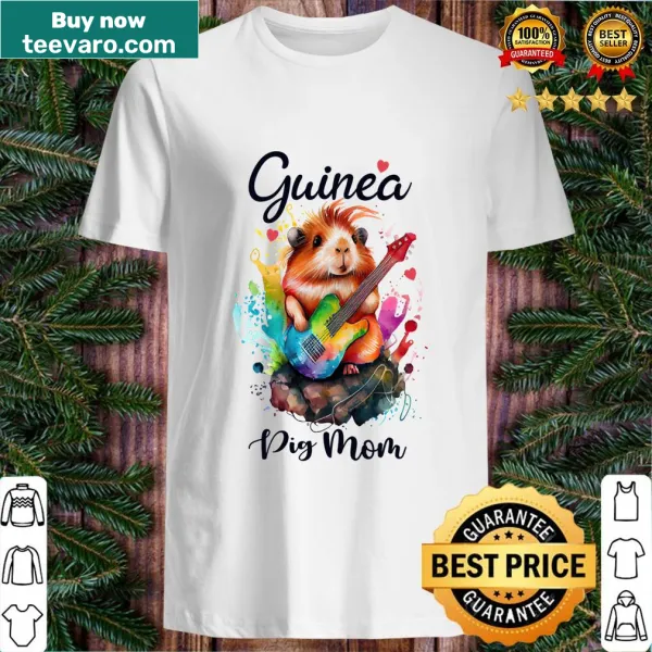 Cute guinea pig mom graphic on a T-shirt for pet lovers