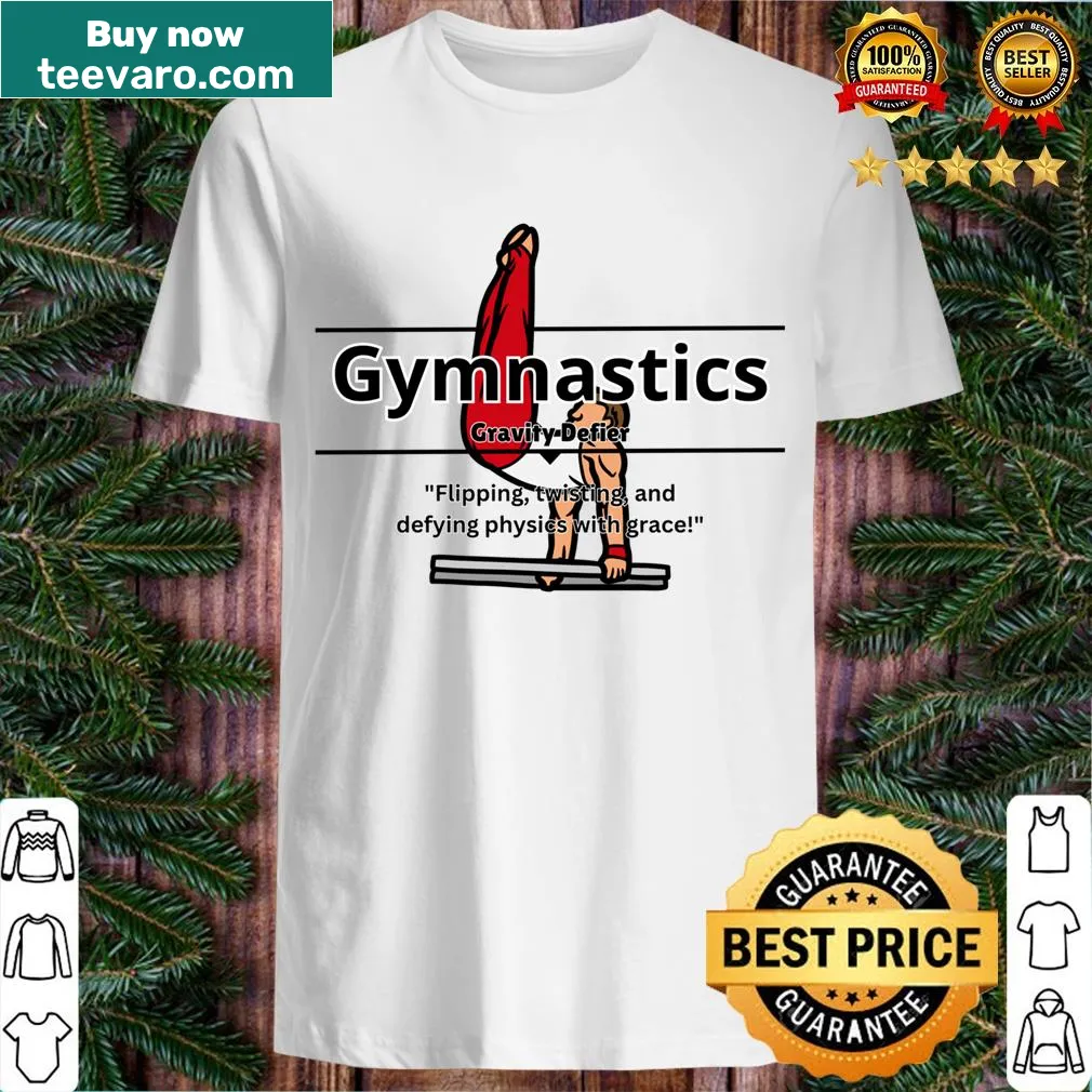 Collection of funny gymnastics graphics on a t-shirt — on a men's t-shirt