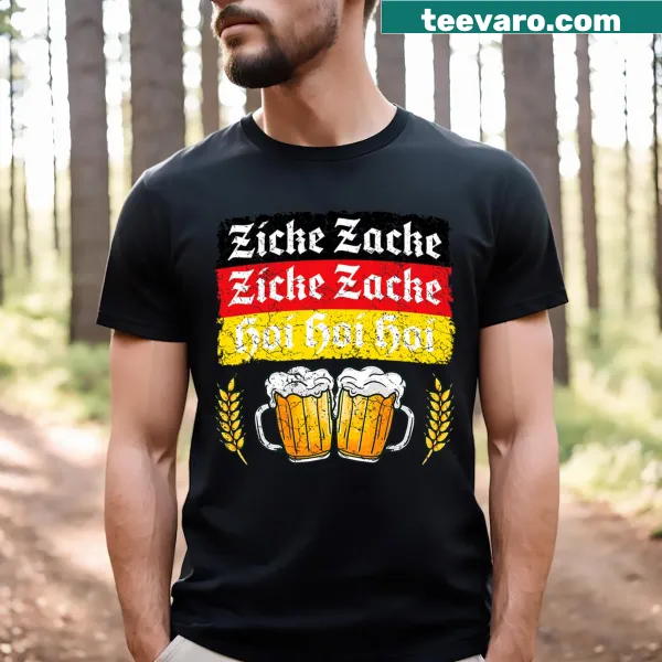 Oktoberfest T-shirt with bold lettering celebrating German heritage
