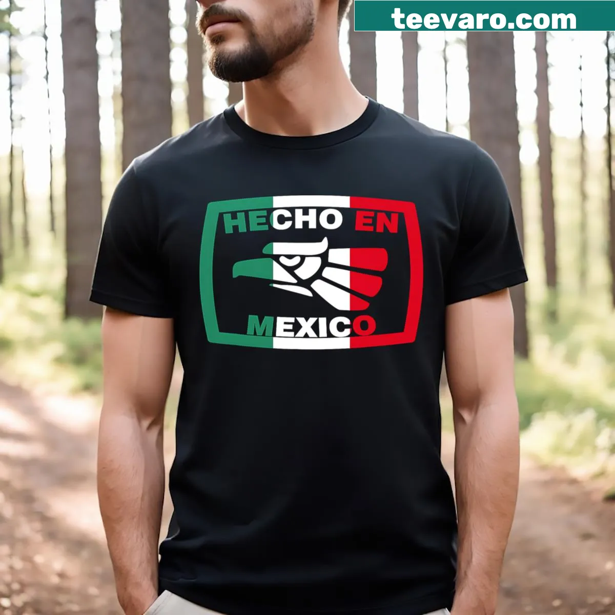 Eagle graphic celebrating Mexican Independence Day t-shirt — on a men's t-shirt