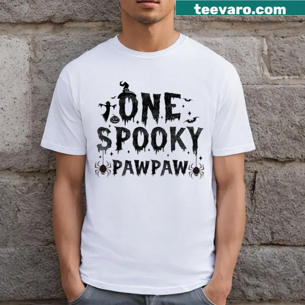 Cute Halloween T-shirt for Pawpaw with spooky design