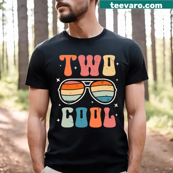 Cool 2nd birthday shirt with retro design for kids